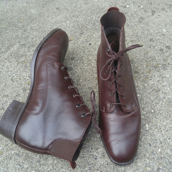 lace up oxford ankle boots